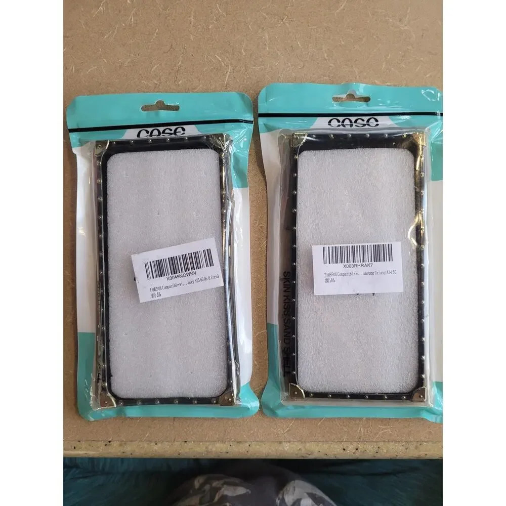 Samsung Galaxy A34 5G Phone Case Blk/Gold Hardware Religious New Lot of‎ 2
